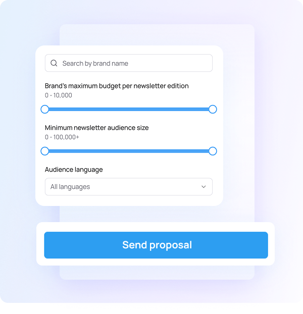 Find newsletters<br>or brands tailored to you