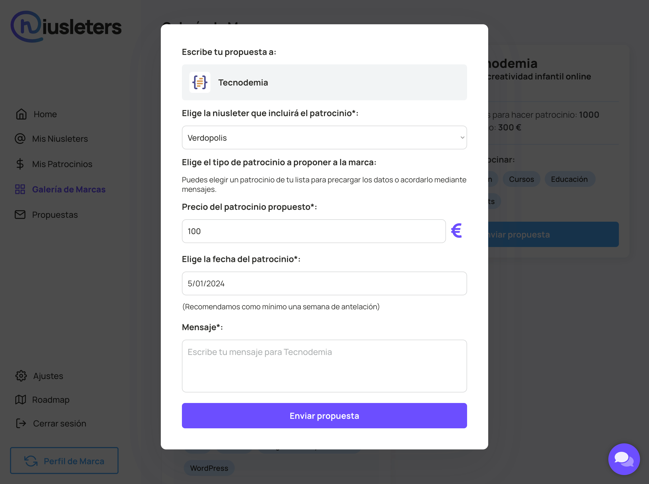 Manda o recibe patrocinios